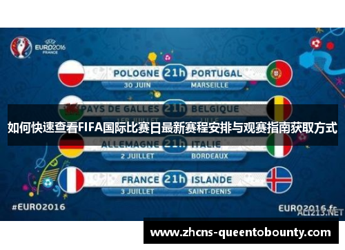 如何快速查看FIFA国际比赛日最新赛程安排与观赛指南获取方式
